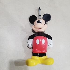 Vintage Disney Big Mickey Mouse Sipper Cup Figural Water Bottle 12"